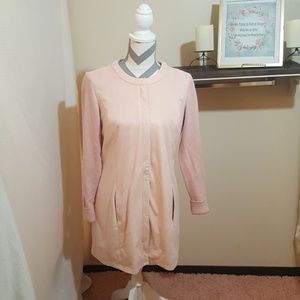 H BY HALSTON light pink suede